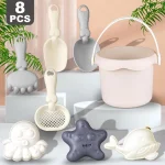 Children's Beach Toy Set, ATV, Sand Digging and Water Toy, Beach Bucket, Hourglass, Shovel, Beach Sand Play Tool Beach Toy 6