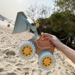 Beach Toys Construction Trucks for Toddler Toys Play Sand Toys Construction Cars for Boys Girls Dump Tractor Toy with Loader 5