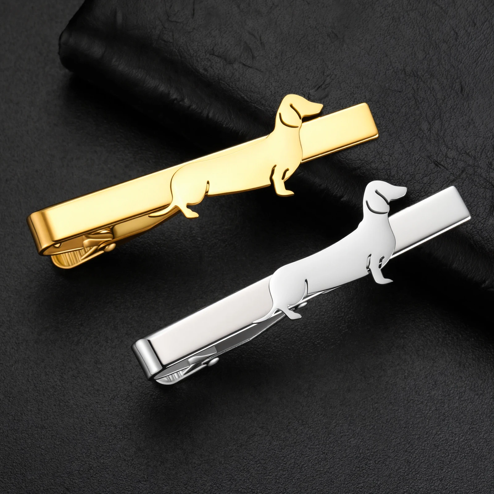 Stainless Steel Cute Dog Tie Clips Fashion Business Wedding Suit Accessories Necktie Clips for Women Men Couple Gifts Jewelry Stainless Steel Cute Dog Tie Clips Fashion Business Wedding Suit Accessories Necktie Clips for Women Men Couple Gifts Jewelry