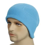 Winter Outdoor Warm Beanie Rocker Fleece Ear Protection Cap Windproof Coldproof Headwrap Hat Lined Hat Bicycle Riding Hat 5