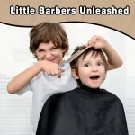 Kids Toys Barber Role Pretend Play for Boys Beauty Fashion Electric Hairdressing Cosmetics Tools Set Hair Salon Shaving Sets Toy 4