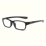 3 Pairs of Unisex Sports Reading Glasses Rectangular Frame Anti Blue Light Comfortable Reading Glasses for Elderly People 5
