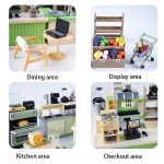 1:12 Scale Miniature Dollhouse Coffee Machine Accessories Blender Juicer Appliance Model Doll Furniture Play Mini Kitchen Toy 2