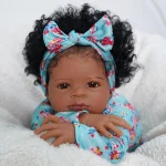 Risbecko 20 Inch Reborn Baby Doll Cute Doll Soft Touch 3D Paint and Visible Veins - Collectible Art Doll Gift Birthday Gift 3
