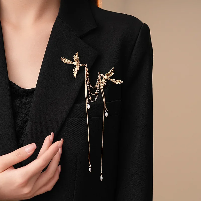 Fire Phoenix Phoenix Brooch Pins Delicate Long Fringe Brooches for Women Men Animal Bird Corsage Clothes Bags Party Accessories Fire Phoenix Phoenix Brooch Pins Delicate Long Fringe Brooches for Women Men Animal Bird Corsage Clothes Bags Party Accessories