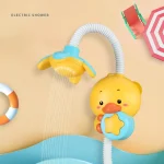 New Cute Water Spray Duck Shower Electric Bath Toy Interactive Play Game Sensory Toys for Kids Bathtime Fun Gift for Toddlers