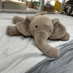 Super Soft Grey Elephant Plush Toys Cute Stuffed Flappy Ears Long Plush Elephant Animals Plushy Hugging Pillow Xmas Gift 4