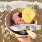Children Silicone Beach Toy Shovel Ocean Outdoor Parent-child Beach Portable Beach Bucket Durable Sand Digging And Storage Tool 3
