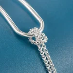 New S925 Silver Minimalist Geometric Collage Bracelet Women's Jewelry Exquisite and Elegant for Birthday and Christmas Gifts 4