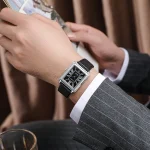 Fashion Men's Quartz Wristwatch Leather Strap Watch 3