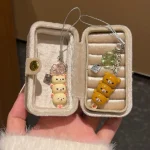 Cute Bear Phone Charms Pendant Kawaii Anime Keychain Accessories For Keys Schoolbag iPhone 17Promax Airpods Ins Korea New Y2K 5