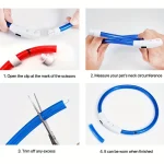 Pet Dog LED Light Collar Luminous Anti-Lost Dog Collar USB Rechargeable Dog Necklace Collar 5