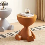 Cream Coffee Table Sofa Bed Side Table Plastic Creative Flat Head Coffee Table for Living Room Household Accessories Home Decor 4