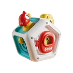 Baby Busy Board Cube Montessori Sensory Toys for Toddler Educational Learning Activities Travel Toy Lock Box Fine Motor Skill 6