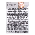 ZS 12Pcs Vintage Stretch Choker Necklace Lady Girl Tattoo Choker Necklace Punk Retro Gothic Elastic Necklaces for Women 3
