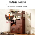 Multifunctional Furniture with Drawers & Shelves, Kitchen Cupboard, Living Room Storage Organizer, Tea Table Cabinet 4