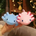 45cm Kawaii Colorful Newt Plush Toy Stuffed Cute Axolotl Salamander Fuzzy Plush Fish Appeasing Long Pillow Cushion Kids Gift 4