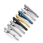 7/8/10 PCS Tie Clip Set With Gift Box Wedding Guests Gifts Metal Man Shirt Cufflinks Men's Gift For Husband Luxury Jewelry 2