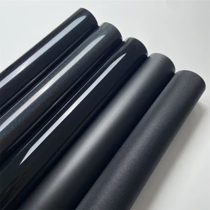 Car Wrap Black Vinyl Film Glossy Matte Vinyl Brushed Chrome Foil Air Bubble Free Vehicle Motorcycle Styling Decal Sticker
