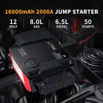 UTRAI 4 In 1 2000A Jump Starter Power Bank 16000mAh 150PSI Air Compressor Tire Pump Portable Charger Car Booster Starting Device 3