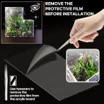 Acrylic Jumping Spider Enclosure Buckle Lock Escape Proof Reptile Feeding Tank Ventilated Transparent Reptile Habitat 4