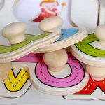 30cm Baby Toys Montessori Wooden Puzzle Hand Grab Board Educational Wood Puzzles for Kids Cartoon Animal Vehicle Child Gift 3