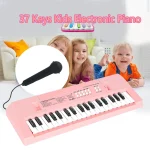 37 Keys Kids Electronic Piano with Microphone Educational Toys Musical Instrument for Kids Toddlers Boys Girls Birthday Gift 5