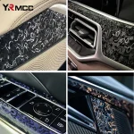 Premium PET Car Carbon Vinyl Film DIY Waterproof Car Stickers Modified Vinyl Wrap Films Color Change Film for Auto Accessories 4