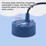 1PC 5V USB Mist Maker Fogger Nebulizer Water Fountain Fish Tank Pond Atomizer Head With 4 LED Colorful Lights 4
