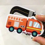 23 Pieces Bath Water Toy Sticky Wall City Traffic Car Road Rail Puzzle Vinyl 0-3Y 3-6Y 6-12Y 12+y 14+Y Bath Features 6