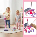 Kids Vacuum Cleaner Toy Realistic Pretend Play Cleaning Set Educational Housekeeping Gift for Toddlers Boys Girls 14/9/7PCS 5