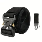 Men's Tactical Belt Heavy-Duty Nylon Belt With Quick-Release Buckle | Adjustable Work Belt For Outdoor Training 4