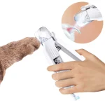 2 in 1 Electric Pet Nail Trimmer with LED Lights Pet Nail Grinder Dog Nail Trimmer and Grinder for Small Medium Large Dogs/Cats 4