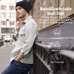 Solid Color Unisex Slouchy Beanie - Soft Lightweight Winter Warm Cap for Men Women Hip-Hop Running Daily Wear 3