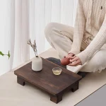 Wood Low Tea Table Coffee Table Tatami Table For Balcony Living Room Sitting On The Floor Compact Window Sill Table 2