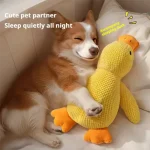 Cute dog Toy Stomping Duck Bite Resistant Grinding Teeth Cleaning Large Dog Interactive Entertainment Puppy Boredom Plush Toy