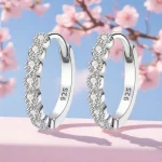 Elegant Silver Stud Earrings for Women, A Versatile and Dainty Single Pair for Everyday Luxury, Timeless Fine Jewelry 4