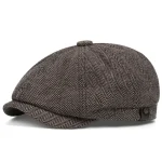 Men Casual Peaky Blinders hat Spring Autumn Retro Beret Hats Wild Casual Hats Unisex Wild Octagonal Cap girl Newsboy English hat 3