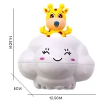 Baby Bath Toy, Bathing Cute Swimming Water Spraying Clouds Shower Bath Toy For Kids Water Playing Toy 6