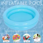 60cm Round Inflatable Baby Toddlers Swimming Pool Summer Kids Water Toys Inflatable Bath Tub Portable Outdoor Paddling Pool Toys 5
