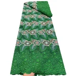 Nigerian Cotton Voile Lace Fabric With Stones 2026 African Swiss Voile Lace Fabric For Sewing Women Wedding Party Dress