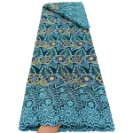 Nigerian Cotton Voile Lace Fabric With Stones 2026 African Swiss Voile Lace Fabric For Sewing Women Wedding Party Dress 3