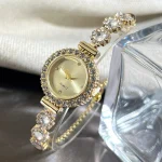 Fashion Rhinestone Women Watches Diamond Flowers Bracelet Ladies Quartz Wristwatch 5