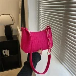 Popular Retro Gentle Temperament Small Square Bag 2024 Autumn Shoulder Handheld Fashion Casual Yankee Underarm Small Square Bag 6