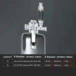 Aquarium CO2 Generator system Kit Stainless Steel CO2 Cylinder Generator System Carbon Dioxide Reactor Kit For Plant Fish 6