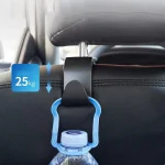 1pc Headrest Mount Storage Car Seat Back Hooks Hangers Universal Hooks 3