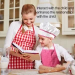 11PCS Kids Cooking Baking Set Chef Set, Includes Apron for Girls, Chef Hat, Mitt & Utensil Gifts for 3-10 Year Old Kids 3