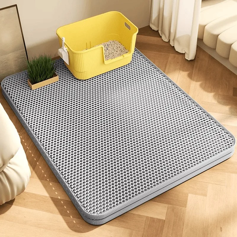 Extra Large Cat Litter Mat Heavy Duty Waterproof 2 Layer Non Slip Washable Pet Floor Protector Litter Box Sand Stopper Extra Large Cat Litter Mat Heavy Duty Waterproof 2 Layer Non Slip Washable Pet Floor Protector Litter Box Sand Stopper