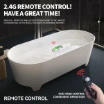 Mini Remote Controlled Boat Rc Stunt Boats 360 Degree Radio Remote Controlled Ship with Led Light Pool Water Toy Pool Toys Boys 2