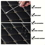 Universal 5Pcs Car Floor Mats PU Leather Waterproof Dust-Proof Auto Foot Pad Protector pads Fashion Car Foot Pad 5